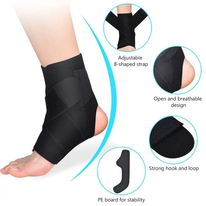 Ankle Mobility Band - Regulowany stabilizator kostki z wsparciem ścięgien,