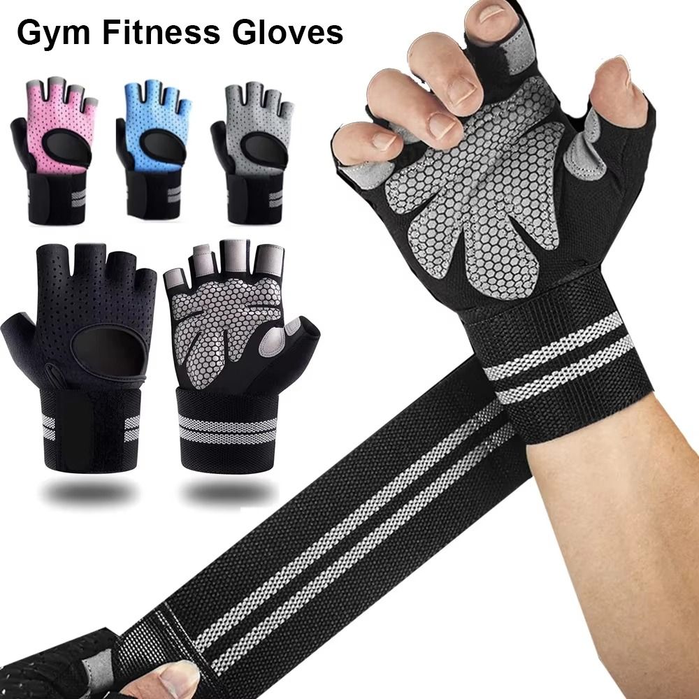 Wrist Wrap Support - 1 Para Rękawic Fitness z Ochraniaczem