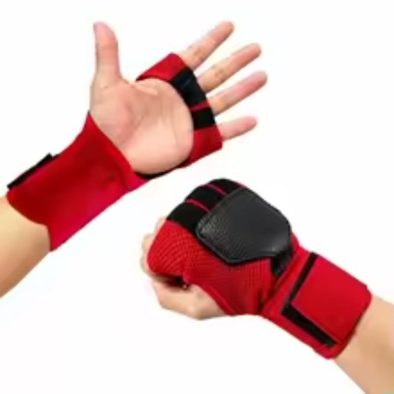 Wrist Wrap Support - Nowe poliestrowe rękawice bokserskie z regulowanym
