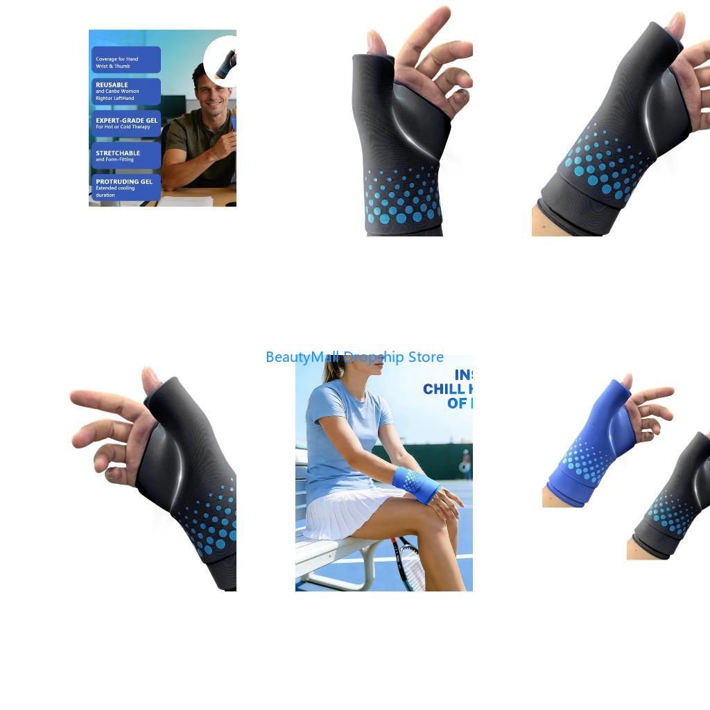 Wrist Wrap Support - 40JD Podkładka żelowa wielokrotnego użytku na