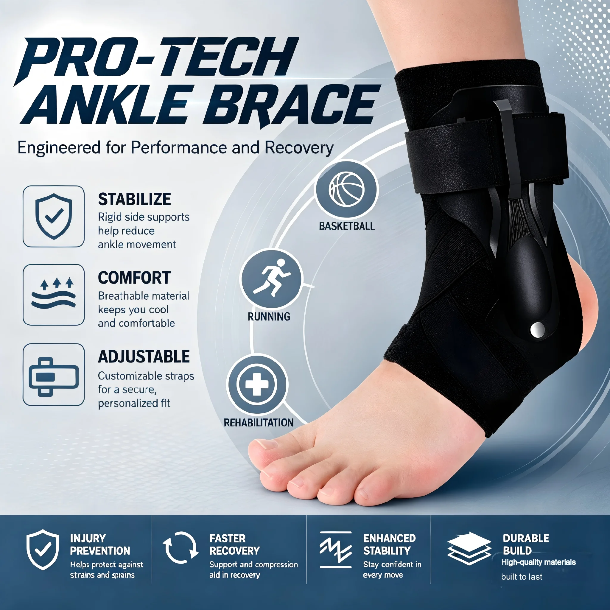 1/2 SZT. Orteza na skręconą ko – Ankle Mobility Band recenzja i cena